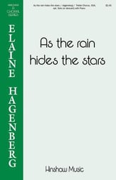 As the Rain Hides the Stars SSA choral sheet music cover